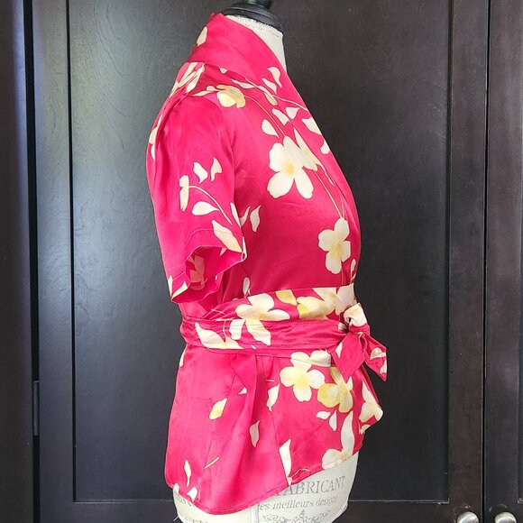 Max Mara 100% Silk Kimono Style Blouse - Picture 3 of 8